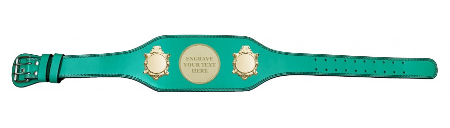 ENGRAVED TITLE BELT - BUD003/G/ENGRAVEG - AVAILABLE IN 4 COLOURS